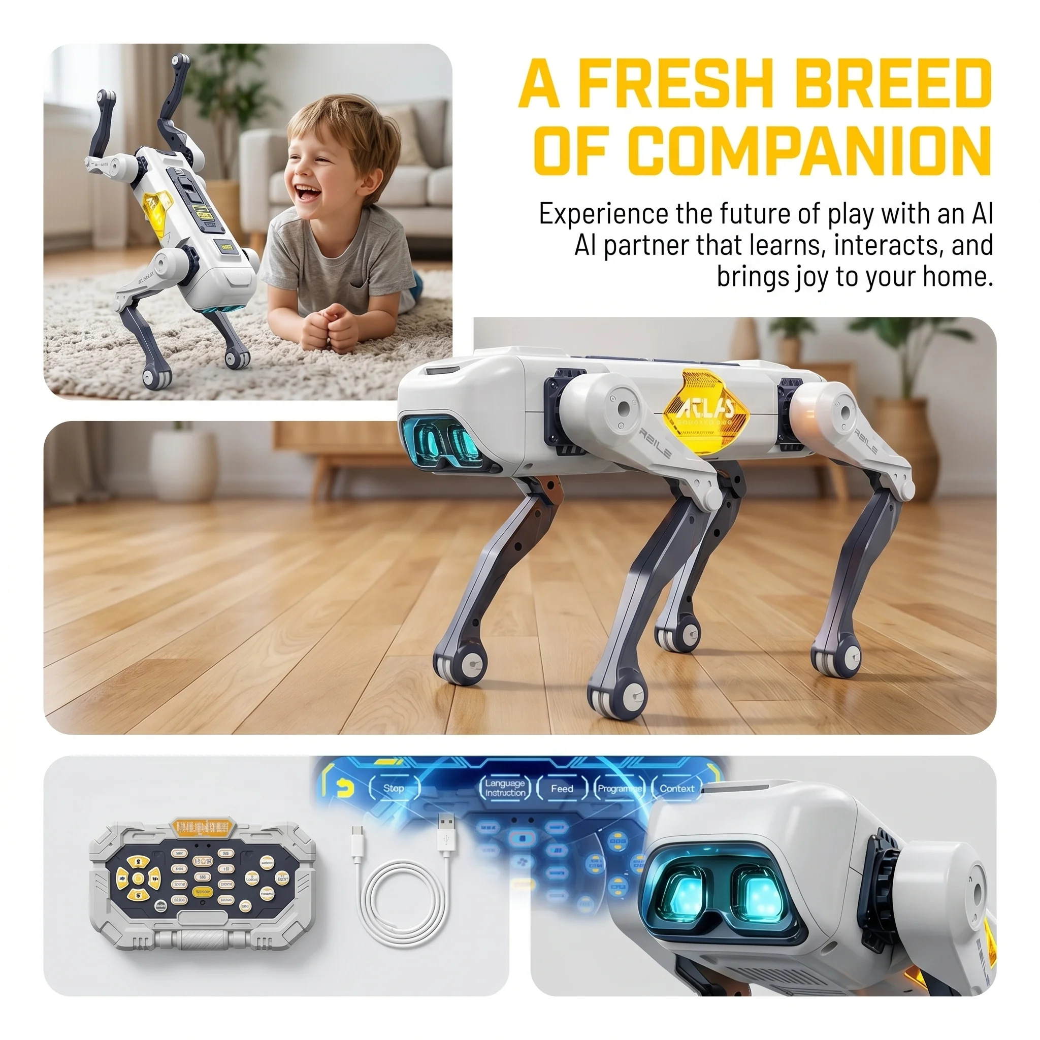 AI Smart Robot Dog, Voice & AP - Kids Education Things ulasan dan harga
