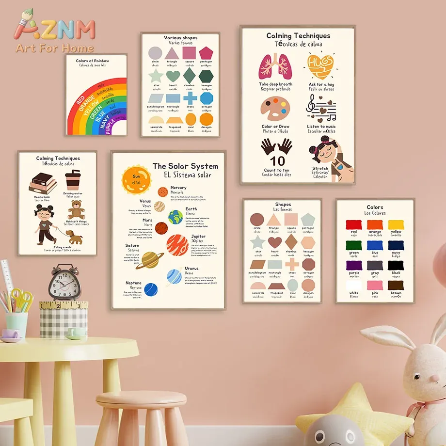 AZNM Bilingual Spanish English - Kids Education Yes ulasan dan harga