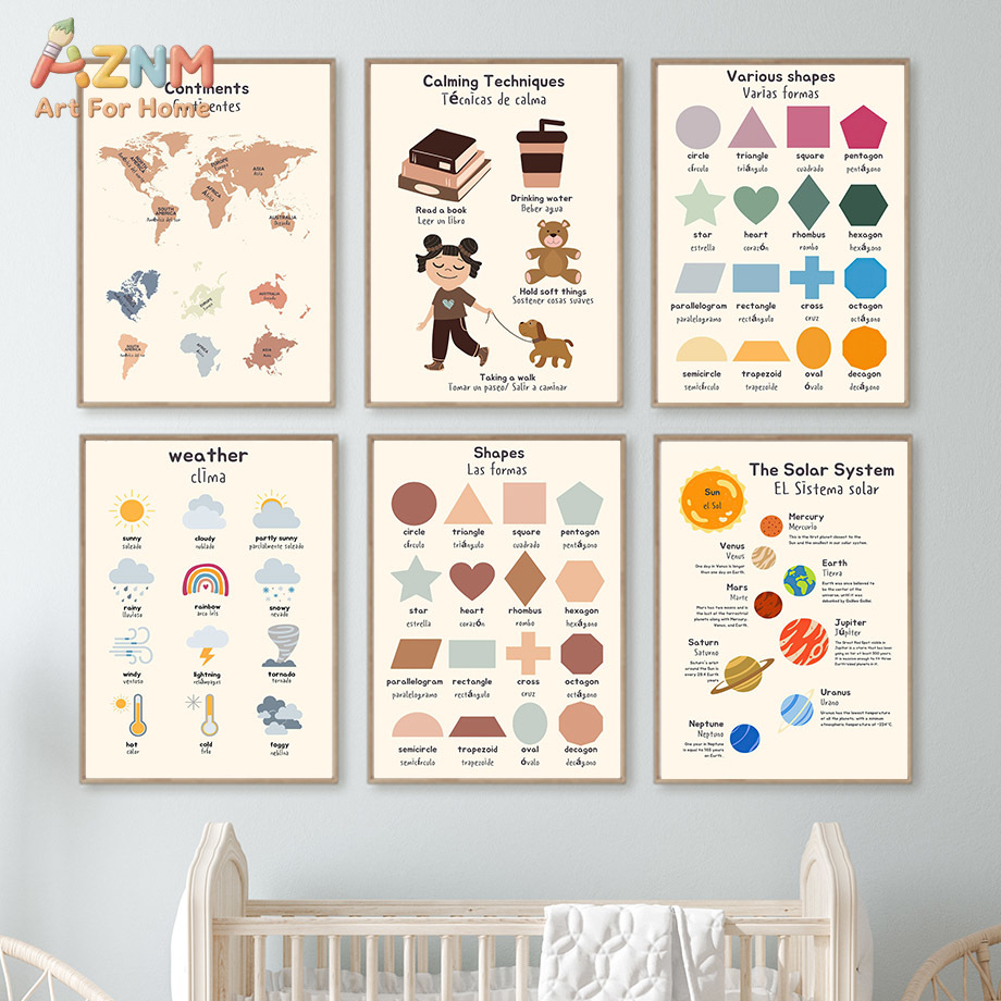 AZNM Bilingual Spanish English - Kids Education Yes ulasan dan harga