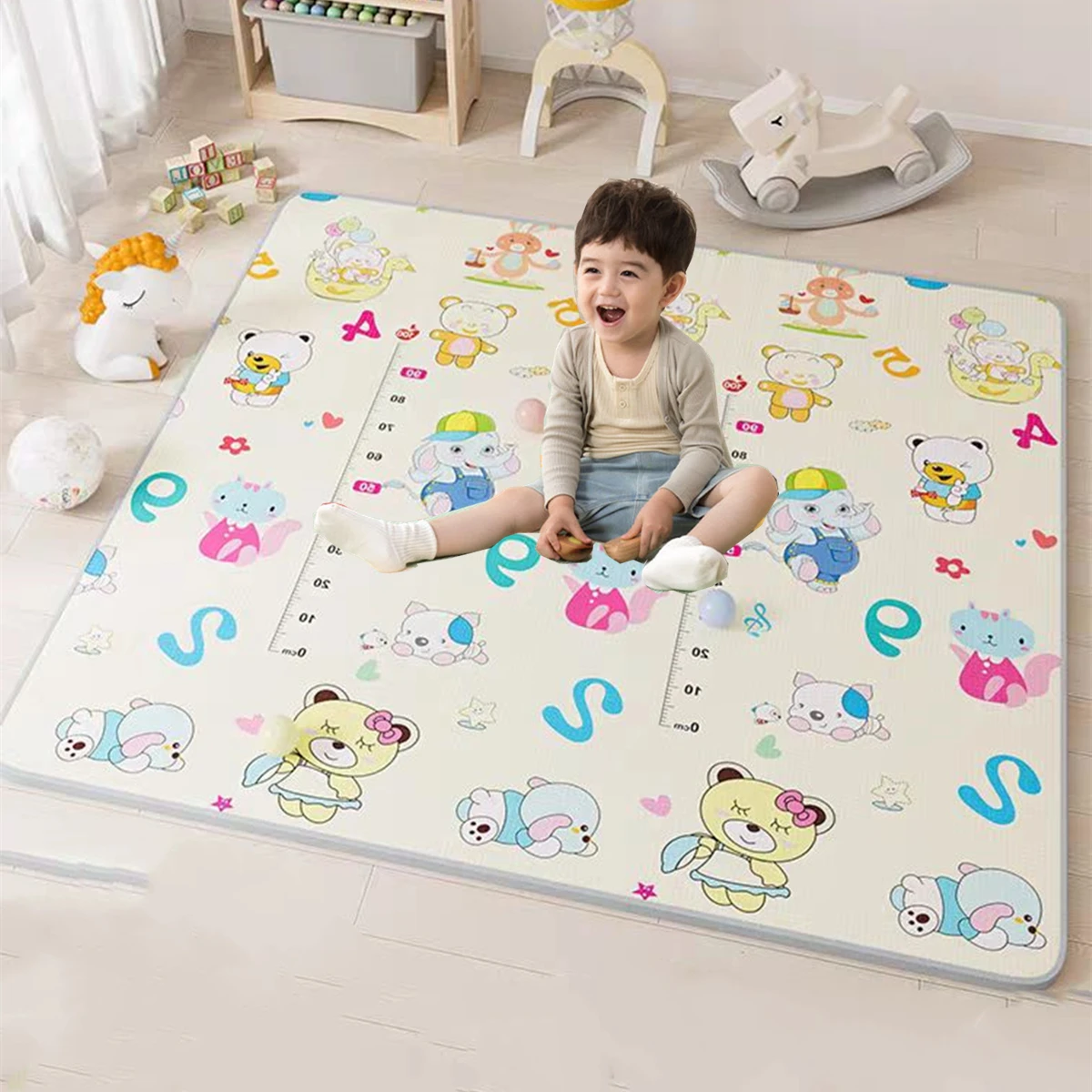 Baby Play Mat Waterproof Soft  - Kids Yoga Education ulasan dan harga
