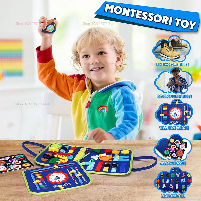 Toddler Busy Board for Montess - Kids Education Content ulasan dan harga